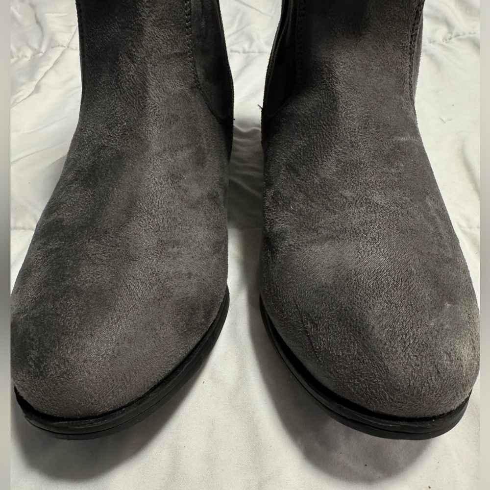 VJH comfort Wmns Slouchy Boots Bootie Sz 8.5 Round Toe Comfort Low Heel Mid Calf - Picture 13 of 16